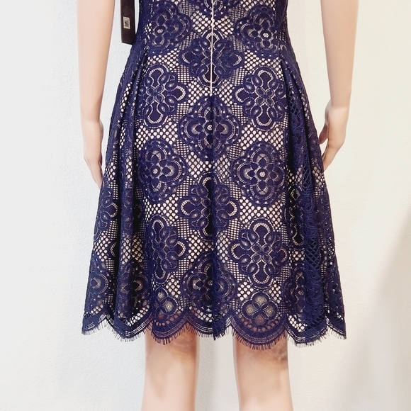 VINCE camuto Lace Halter Fit & Flare Dress Size 14 - Picture 11 of 14